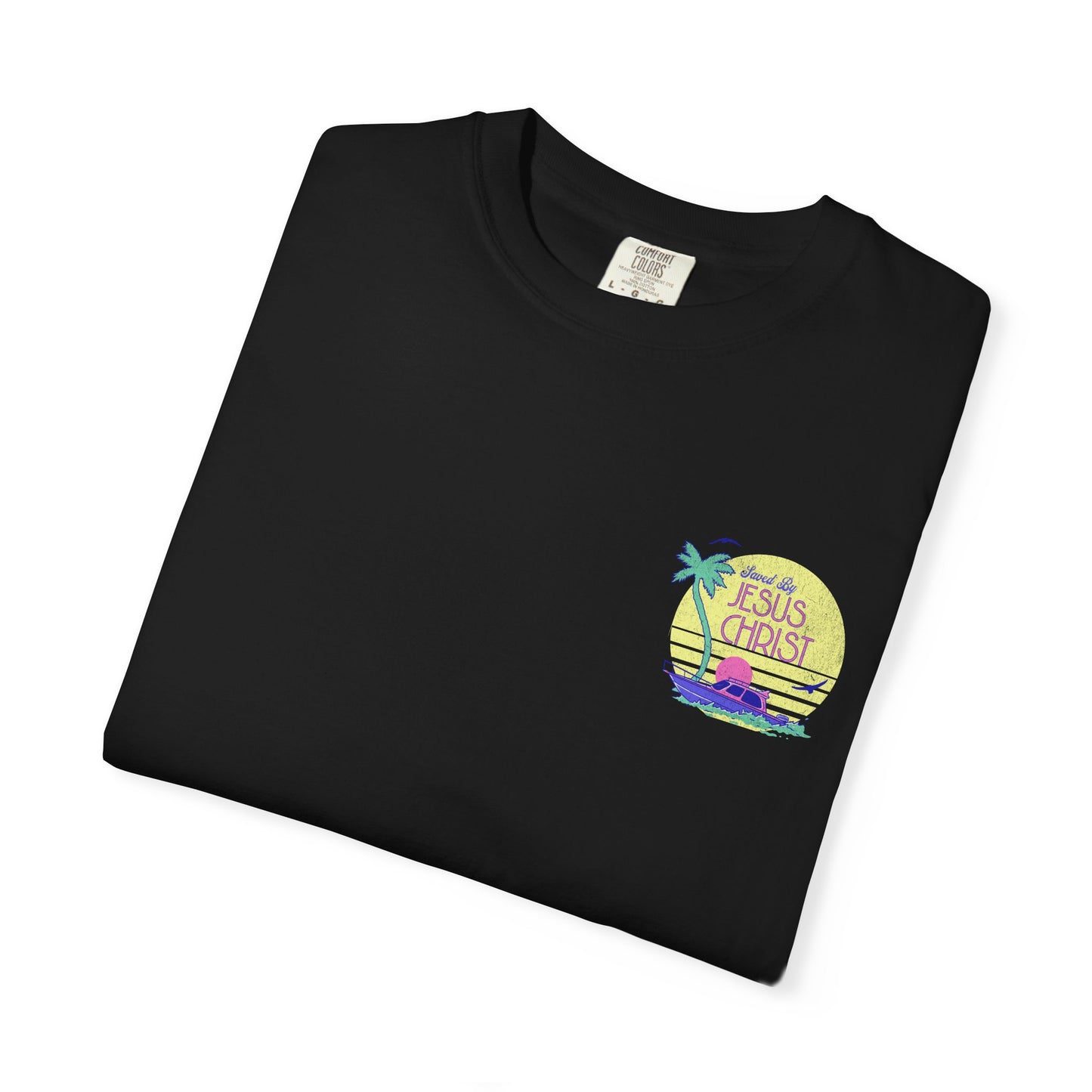 Men's Christian Beach Tee — Waves and Jesus | Vintage Retro | Saltwater Soul – Faith & Flow