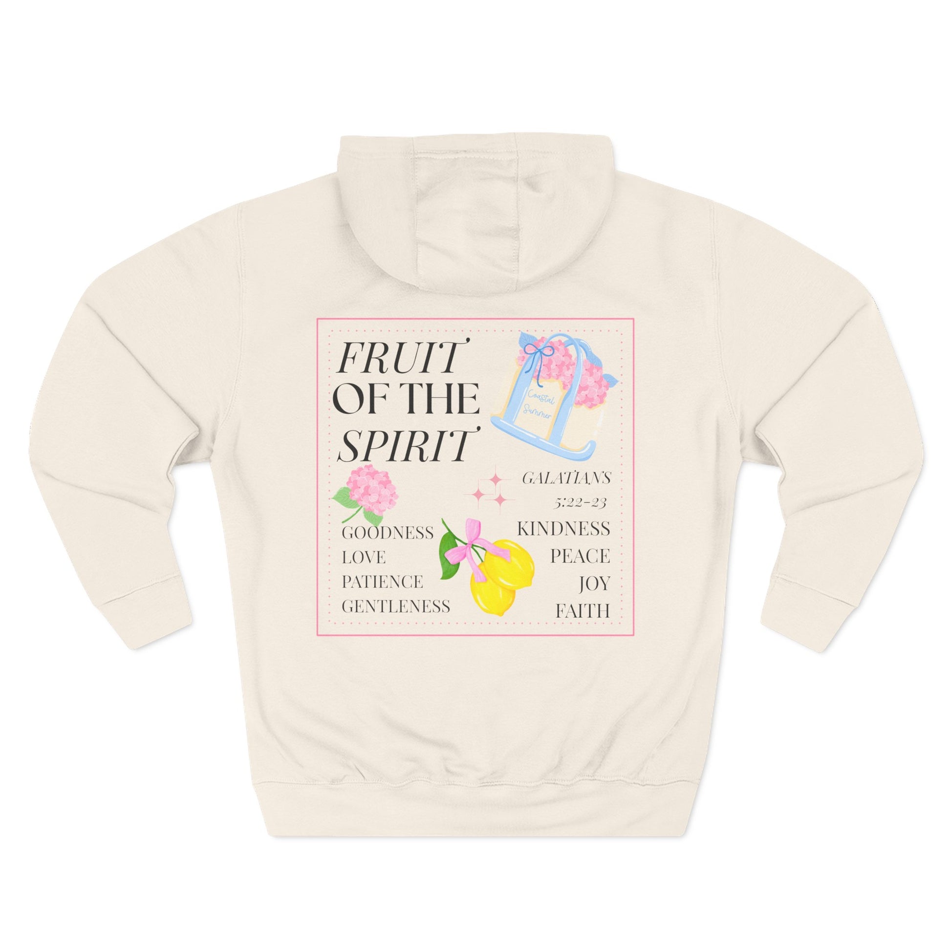 fruit of the spirit womens christian hoodie galatians 5:22 cozy fleece