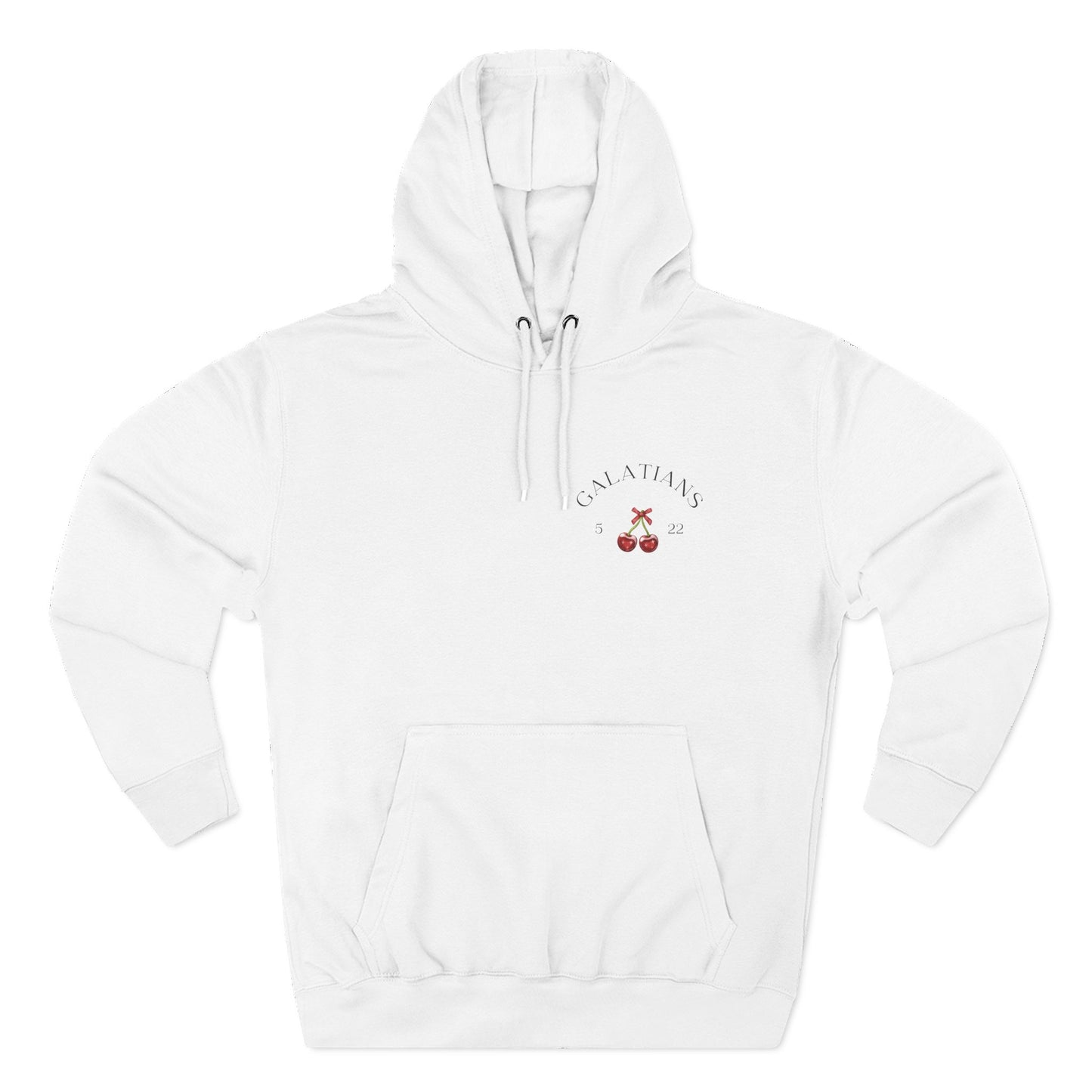 Womens Christian Hoodie Cherry Fruit of the Spirit (Galatians 5:22–23 Faith Hoodie)