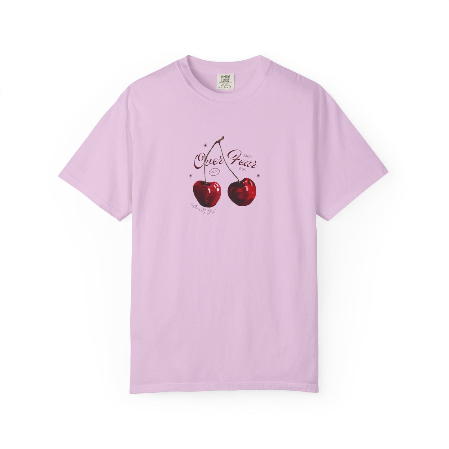 Faith Over Fear T-Shirt for Women – Mark 5:36 Christian Graphic Tee
