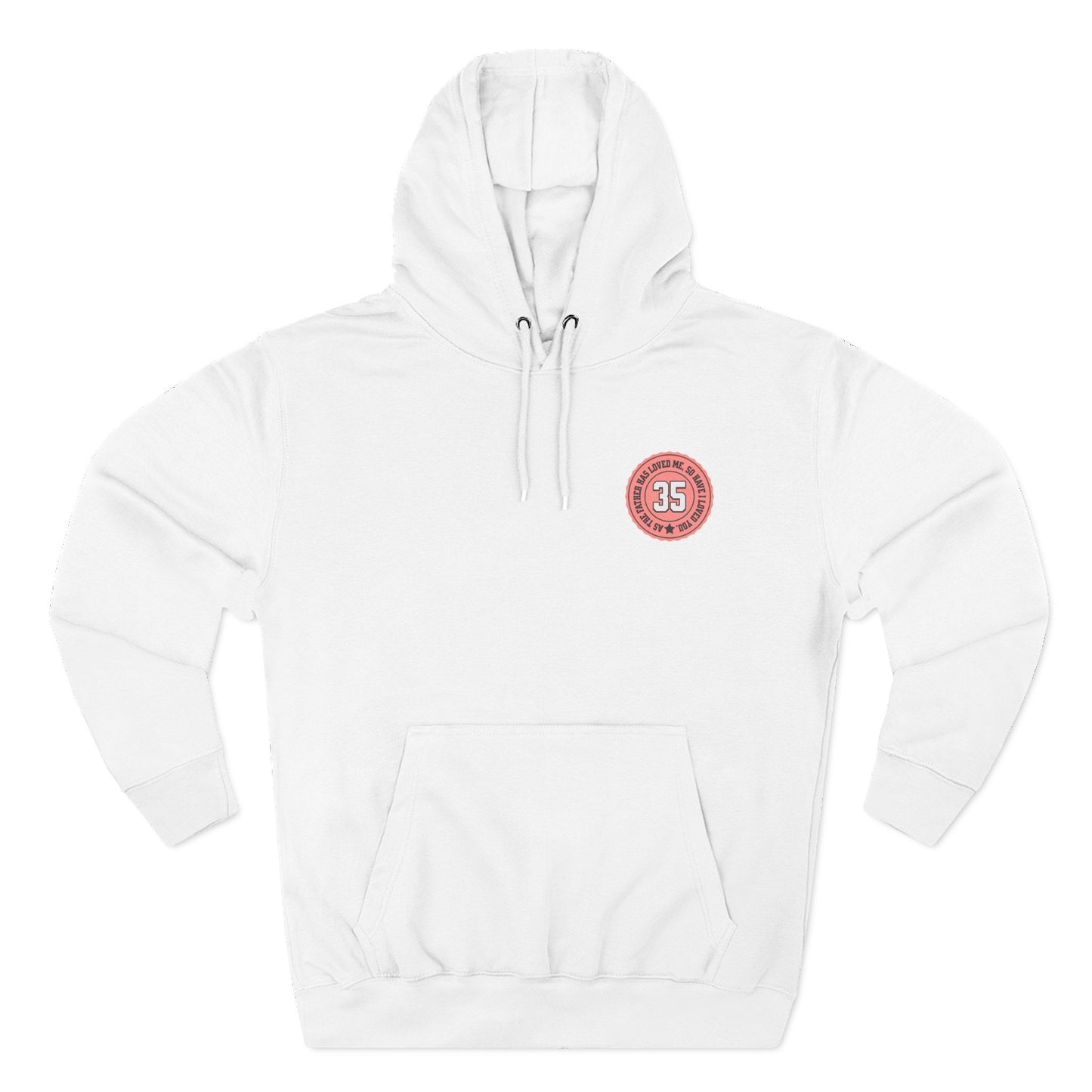 christian hoodie jesus loves you women john 15:9 faith apparel