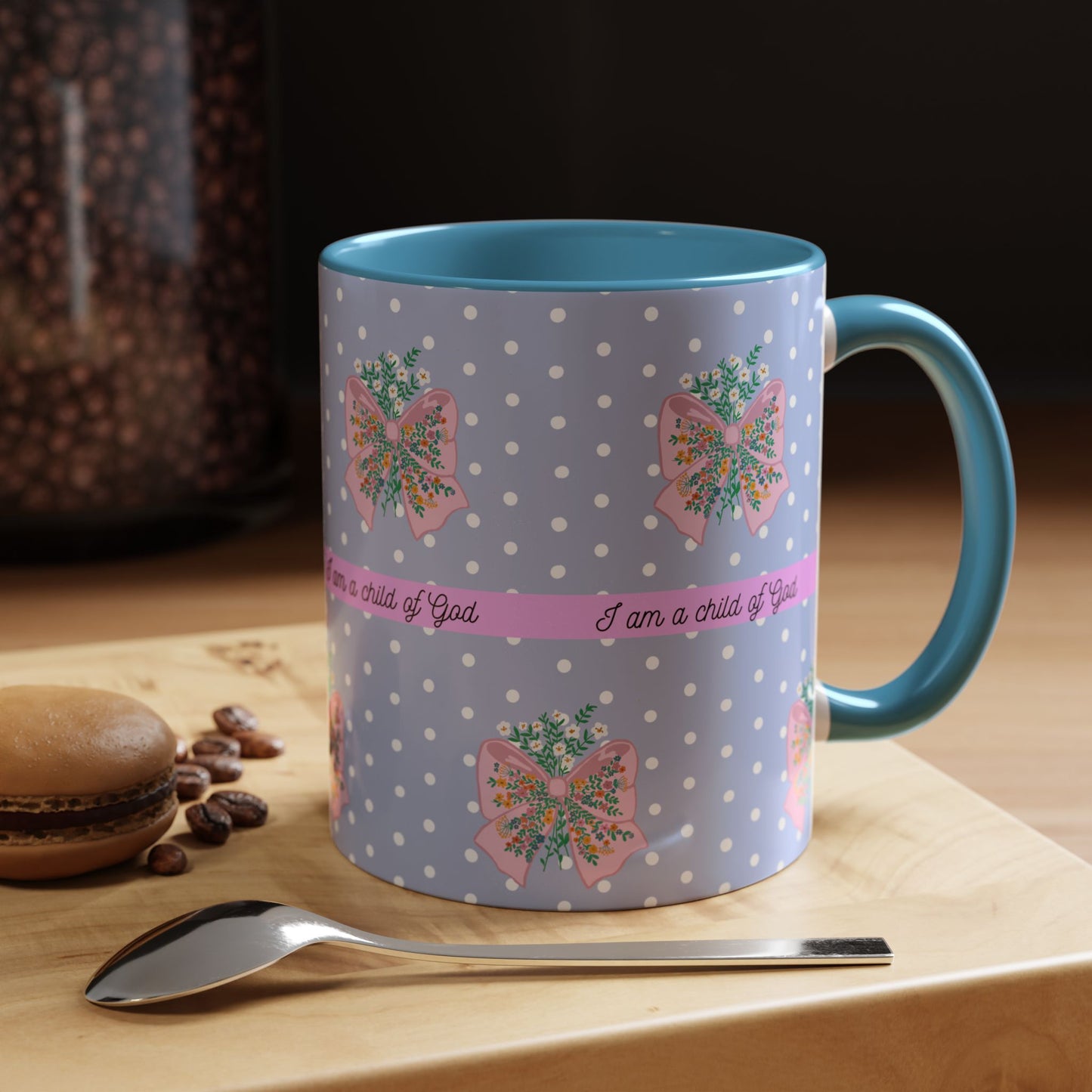 Inspirational Accent Coffee Mug - "I Am a Child of God" - Perfect for Faith & Positive Vibes