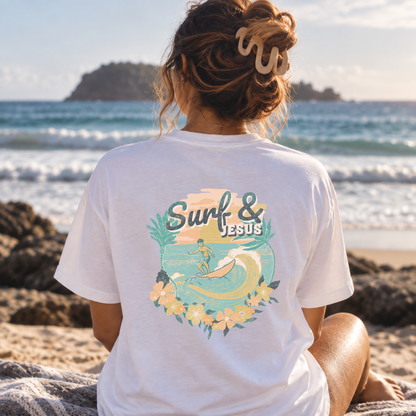 Christian Surf Tee — Surf & Jesus | Vintage Summer