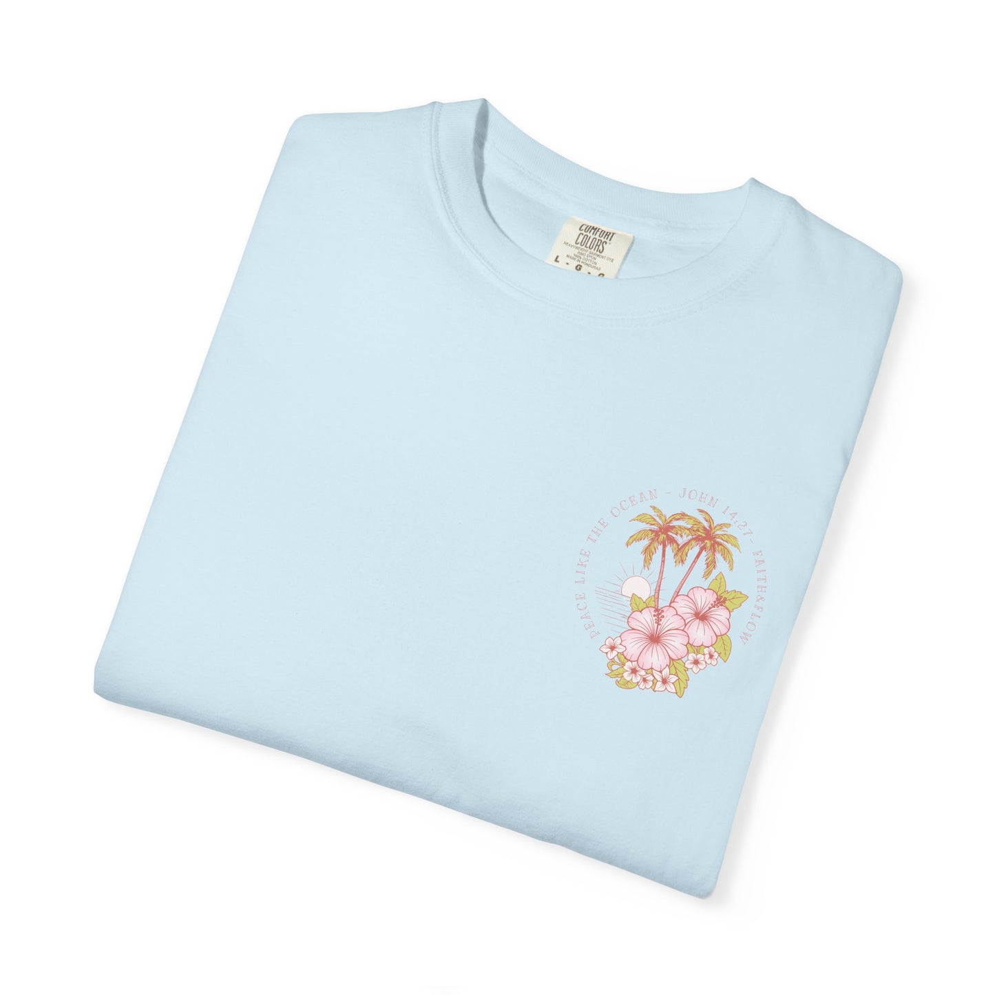 Women's Christian Tee — Peace Like the Ocean | John 14:27