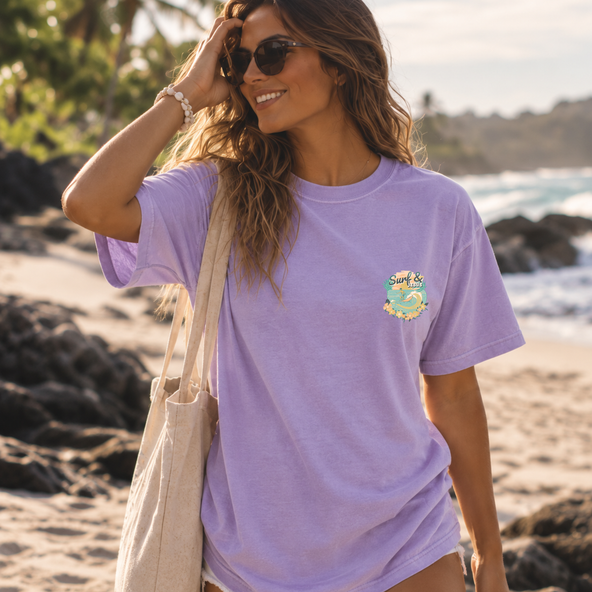 Christian Surf Tee — Surf & Jesus | Vintage Summer