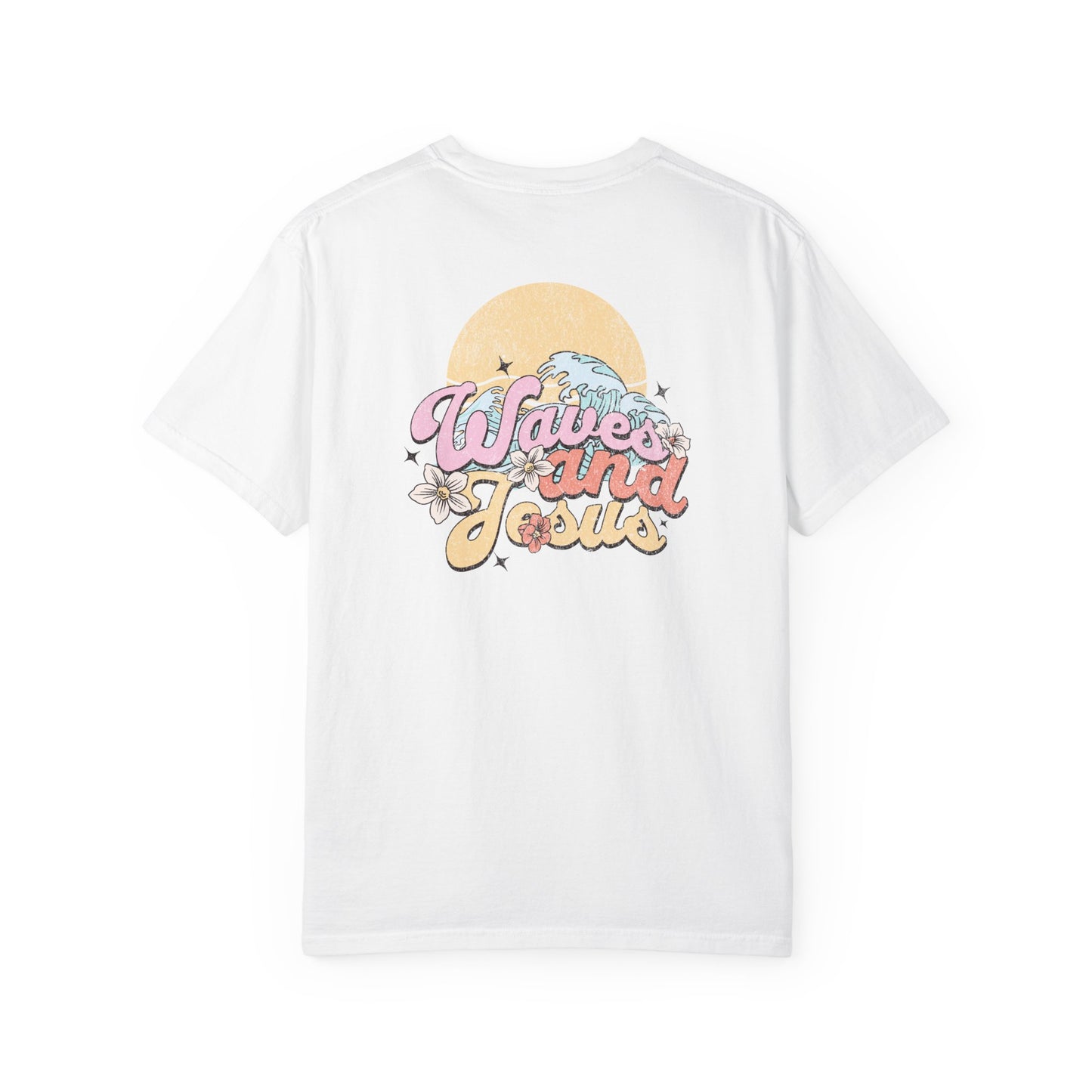 Women's Christian Beach Tee — Waves and Jesus | Vintage Retro