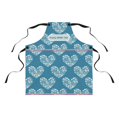 Heart Patterned Apron - Perfect for Praying MOMS Club Members