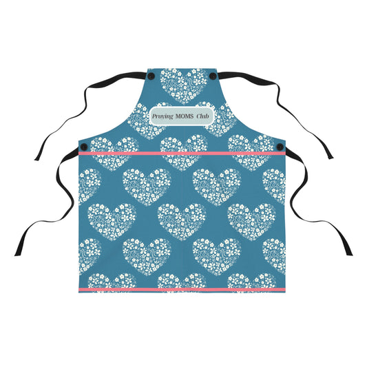 Heart Patterned Apron - Perfect for Praying MOMS Club Members