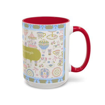 christian mug 15oz red nehemiah 8:10 joy of the lord women