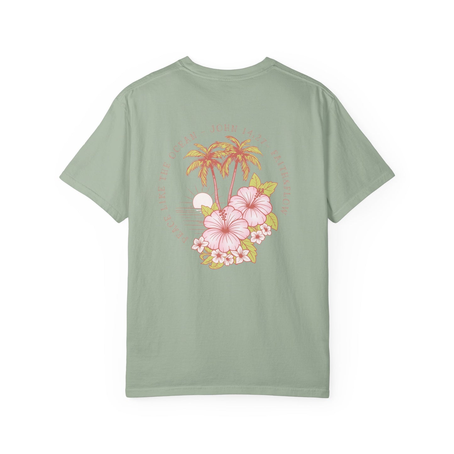 Women's Christian Tee — Peace Like the Ocean | John 14:27