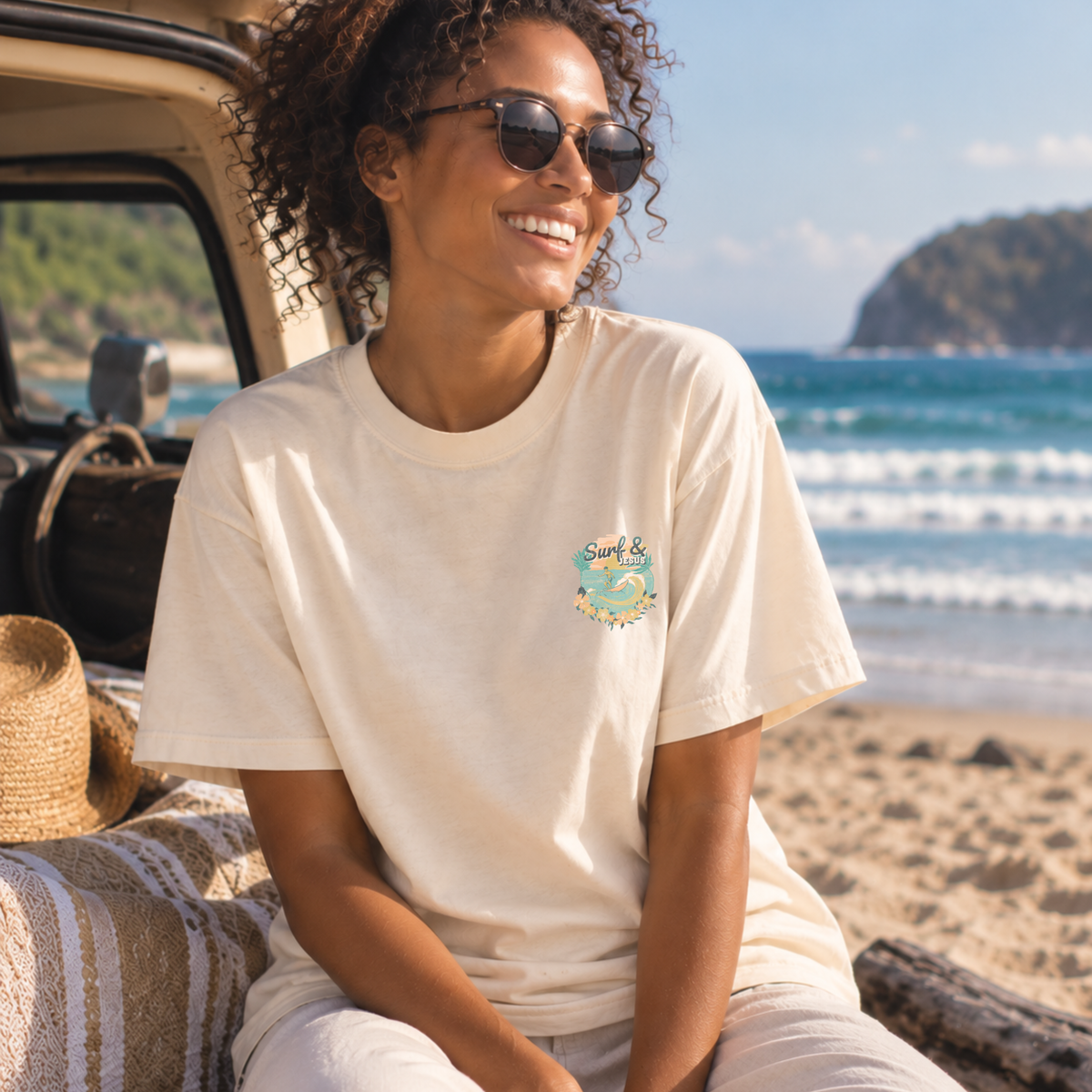 Christian Surf Tee — Surf & Jesus | Vintage Summer