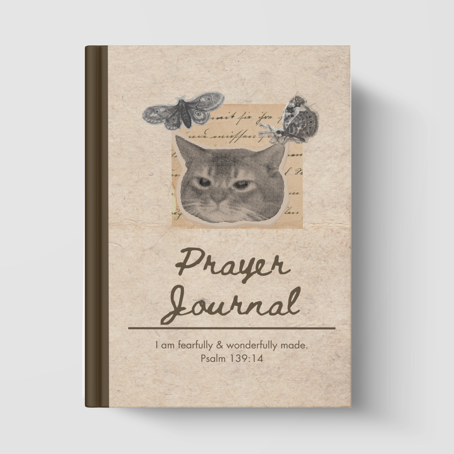 Purrfully Made Journal – Psalm 139:14 Christian Cat Journal