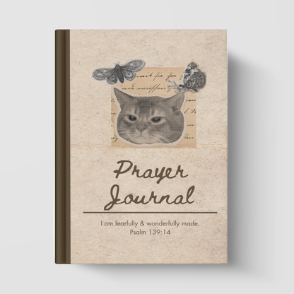 Purrfully Made Journal – Psalm 139:14 Christian Cat Journal