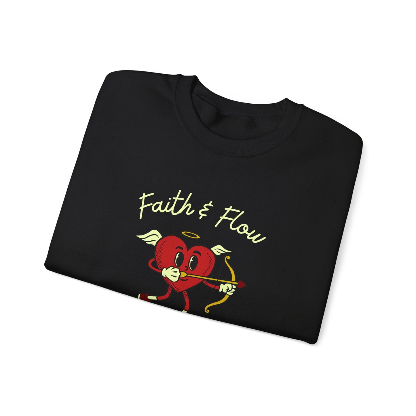 Faith & Flow Unisex Crewneck Sweatshirt - Walk in Faith, Shine with Love
