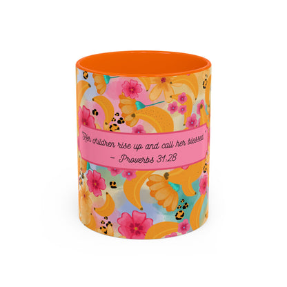 Banana Chiquita Coffee Mug – Proverbs 31:28