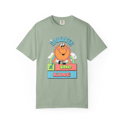 Daughter of the King Women's Christian T-Shirt | Faith-Based Tee with Rainbow & Sunshine Design | Inspirational Royal Identity Shirt | Faith & Flow