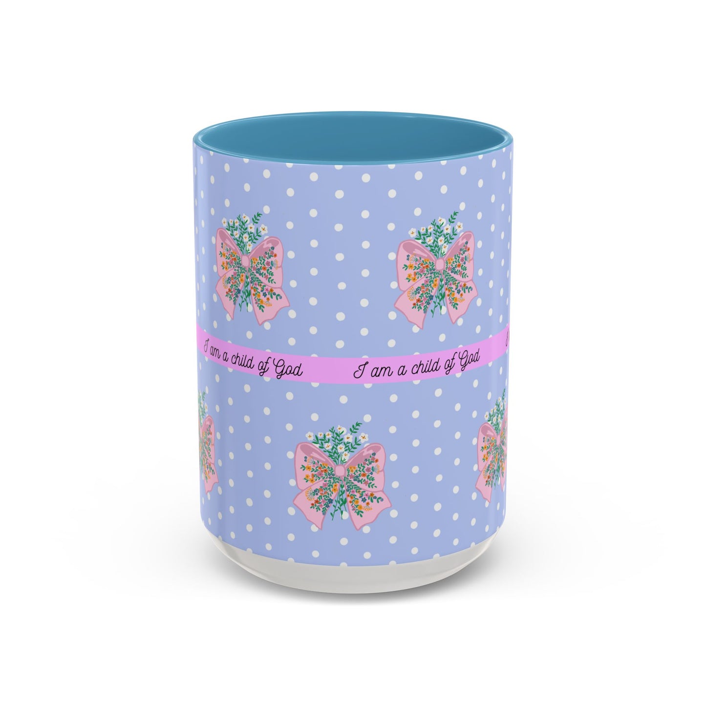Inspirational Accent Coffee Mug - "I Am a Child of God" - Perfect for Faith & Positive Vibes