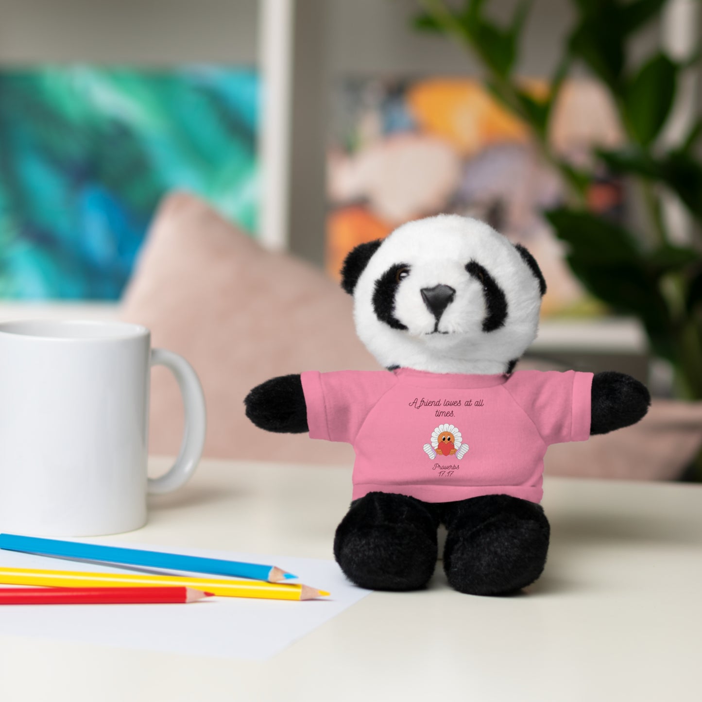 Christian Plushie – Proverbs 17:17 Friendship & Faith Gift Christian Stuffed Animal  Love Gift