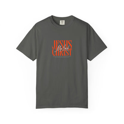 Jesus Christ Is My Lord Oversized T-Shirt | John 3:16 Christian Tee | Bold Faith Statement Shirt | Premium Garment-Dyed Cotton