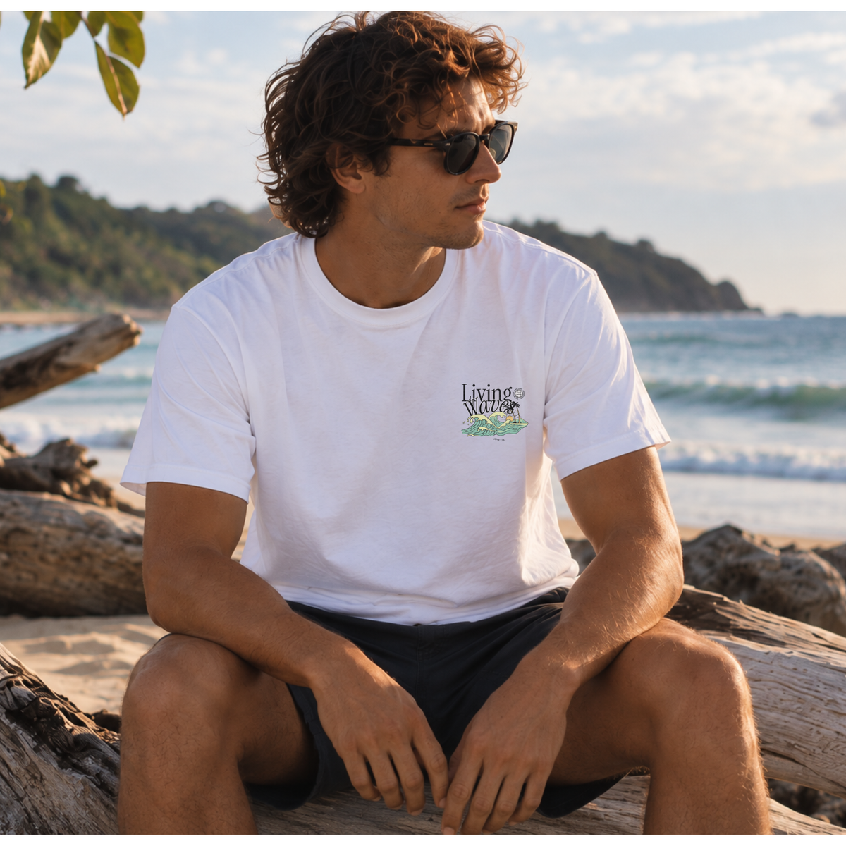 Living Waves T-Shirt for Men – John 7:38 | Saltwater Soul