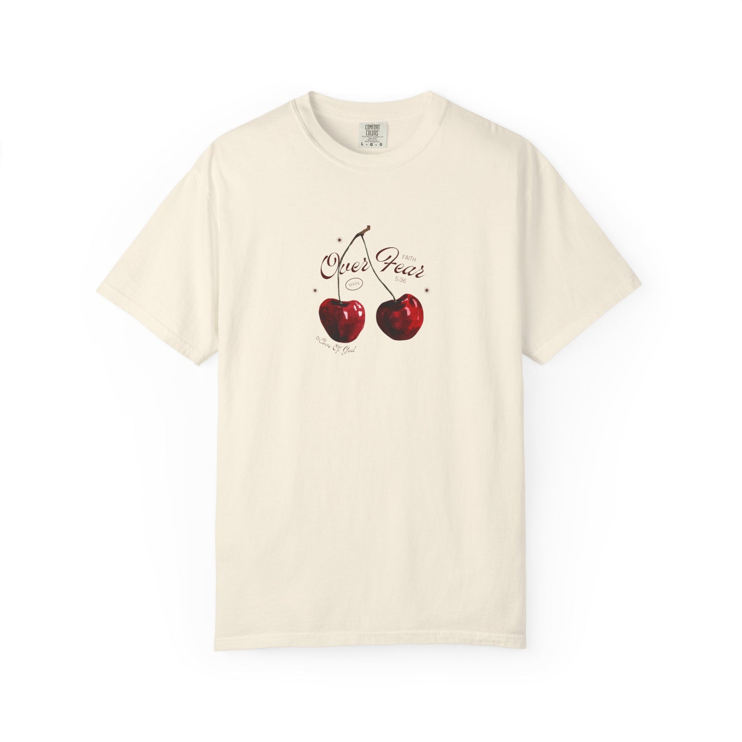 Faith Over Fear T-Shirt for Women – Mark 5:36 Christian Graphic Tee