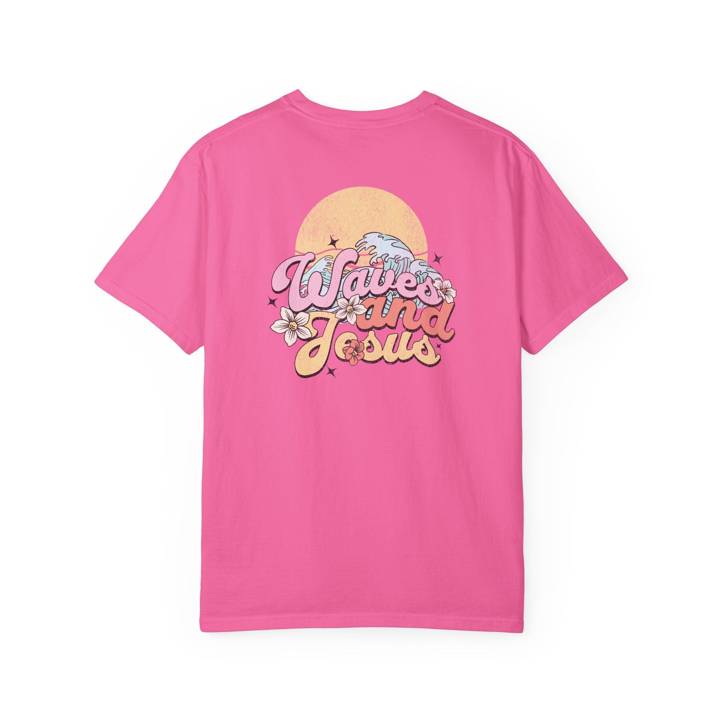 Women's Christian Beach Tee — Waves and Jesus | Vintage Retro