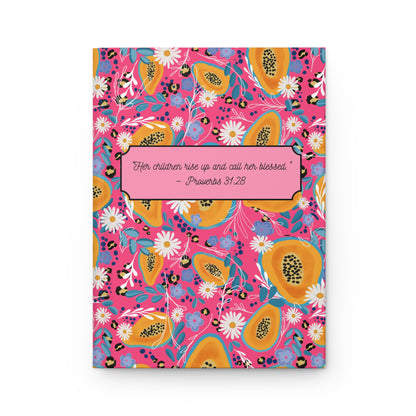 Inspirational Floral Hardcover Journal - Proverbs 31:28 | Thoughtful Gift for Moms and Women