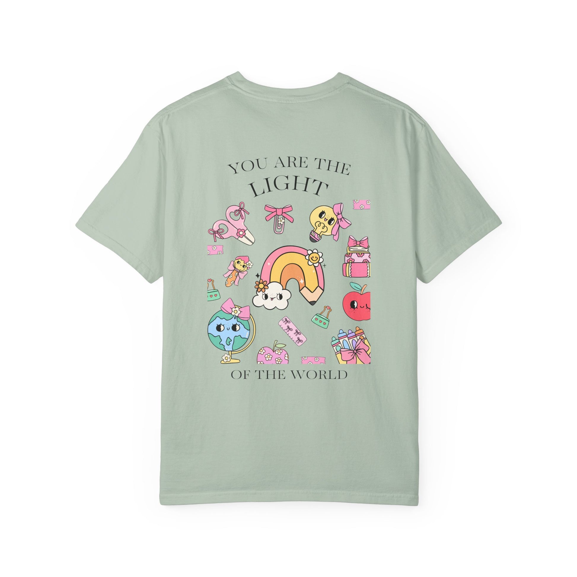 light of the world christian tee berry comfort colors matthew 5:14