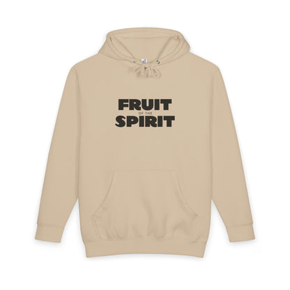 Womens Premium Christian Hoodie Fruit of the Spirit (Galatians 5:22–23 Strawberry Design)