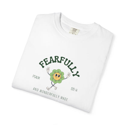 "Fearfully & Wonderfully Made" Faith T-Shirt - Psalm 139:14 Inspirational Tee for Christian Women