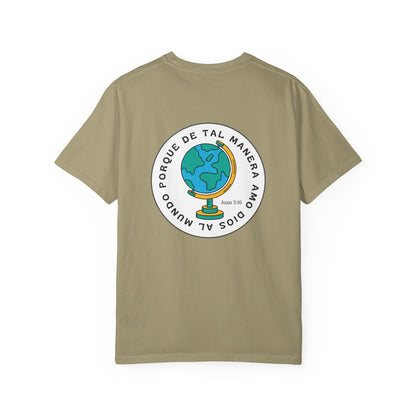 Christian Faith T-Shirt – “Porque de tal manera amó Dios al mundo” – Inspirational Scripture Tee