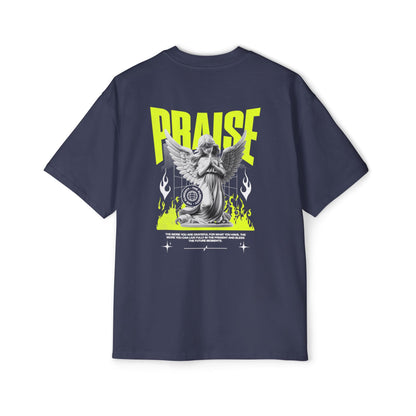 Praise Christian T-Shirt | Praying Angel Tee | Premium Quality Faith Apparel | Gratitude Worship Shirt