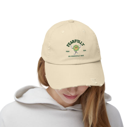 Unisex Distressed Cap with 'Fearfully Made' Design, Vintage Style Hat, Perfect Gift for Moms, Great for Everyday Wear, Casual [...]