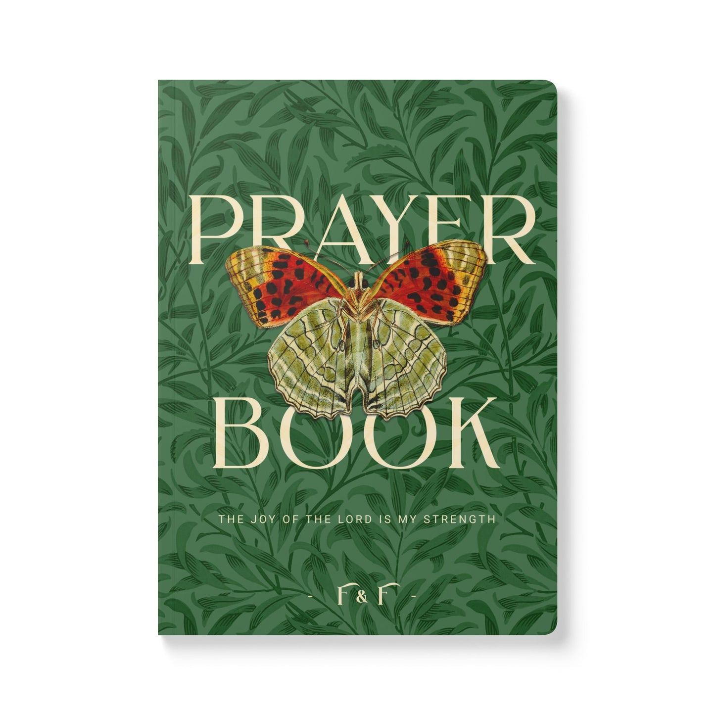 Nehemiah 8:10 Prayer Journal – Christian Butterfly Bible Verse Journal for Women
