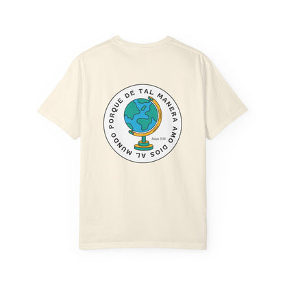 Christian Faith T-Shirt – “Porque de tal manera amó Dios al mundo” – Inspirational Scripture Tee