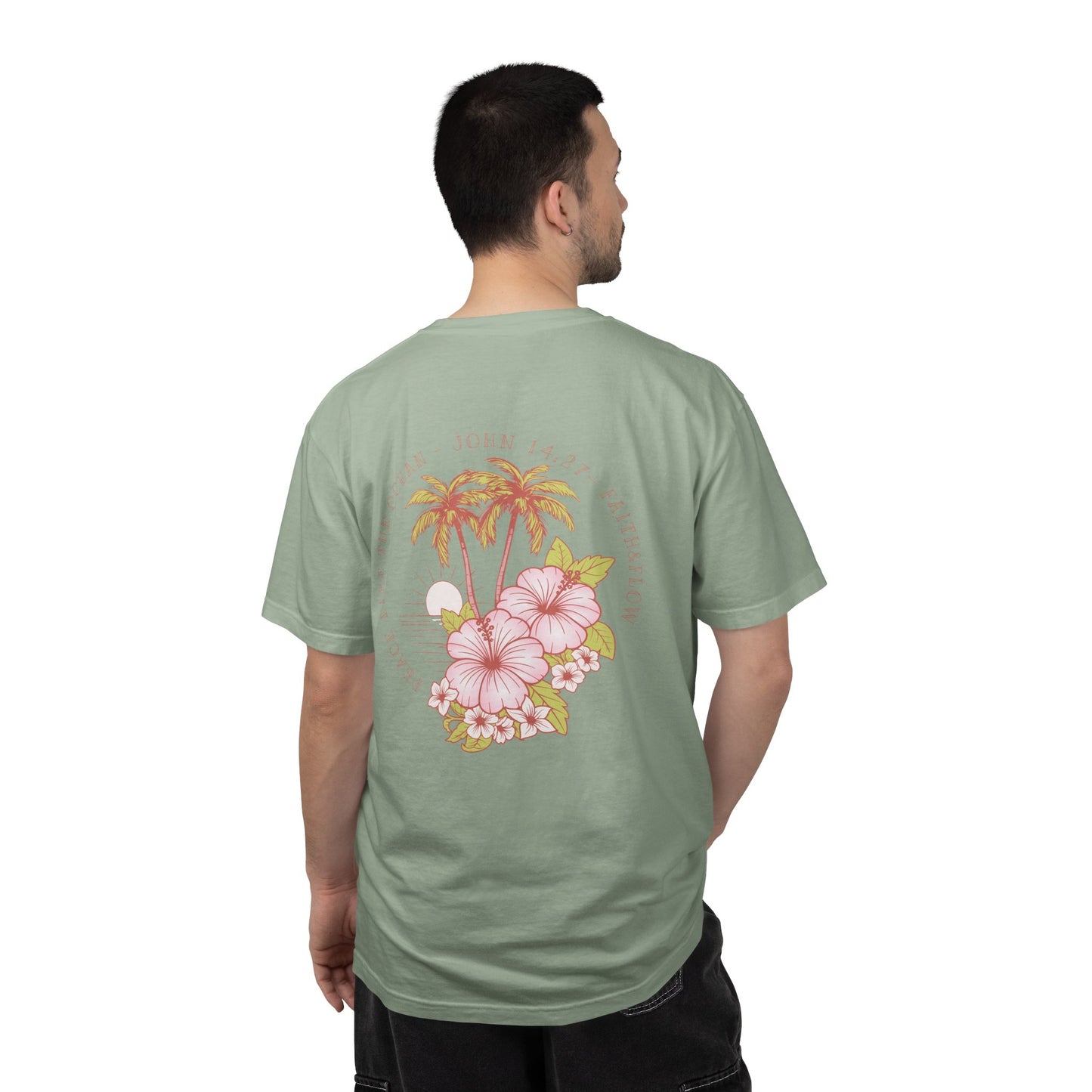 Women's Christian Tee — Peace Like the Ocean | John 14:27