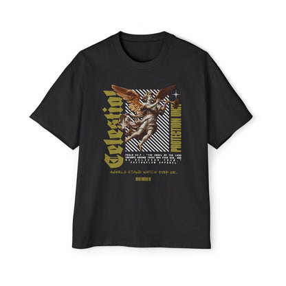 Guardian Protection Unit Christian T-Shirt | Psalm 34:7 Angel Protection Tee | Oversized Heavy Weight Faith Shirt | Street Wear Shirt | Faith & Flow