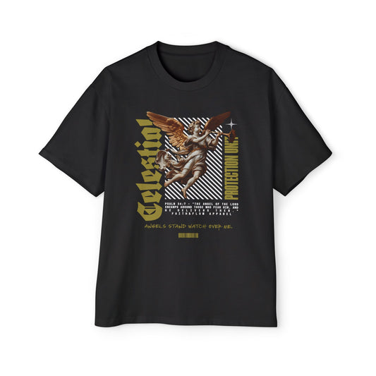 Guardian Protection Unit Christian T-Shirt | Psalm 34:7 Angel Protection Tee | Oversized Heavy Weight Faith Shirt | Street Wear Shirt | Faith & Flow