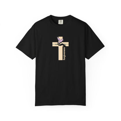 Forgiveness Cross Dove Tee – Men’s Christian Shirt for Healing, Faith & Renewal