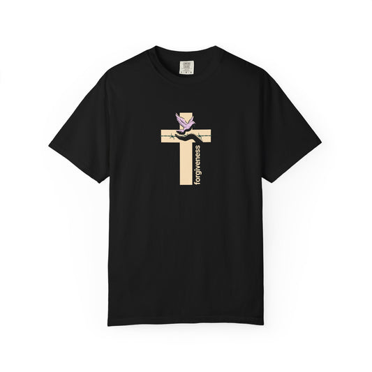 Forgiveness Cross Dove Tee – Men’s Christian Shirt for Healing, Faith & Renewal