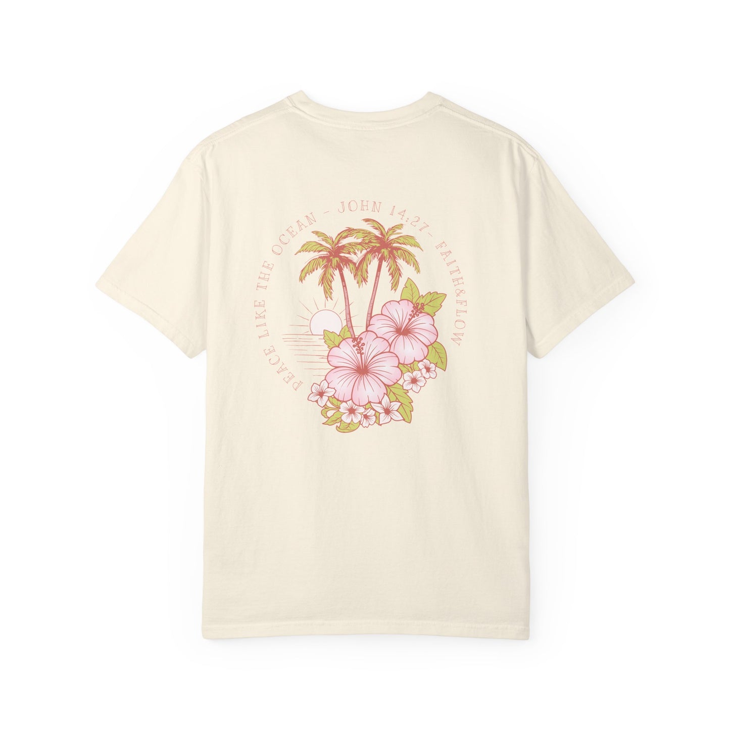 Women's Christian Tee — Peace Like the Ocean | John 14:27