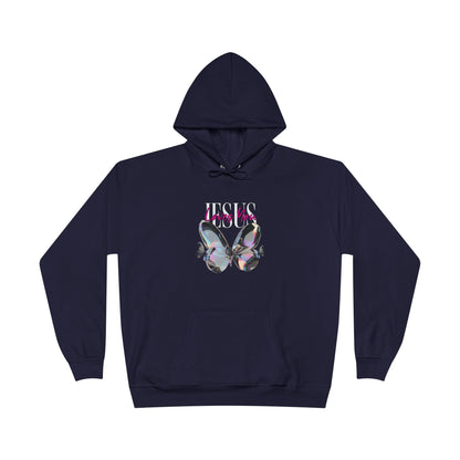 Jesus Loves You Hoodie | John 15:9 & John 13:34 Christian Butterfly Sweatshirt.