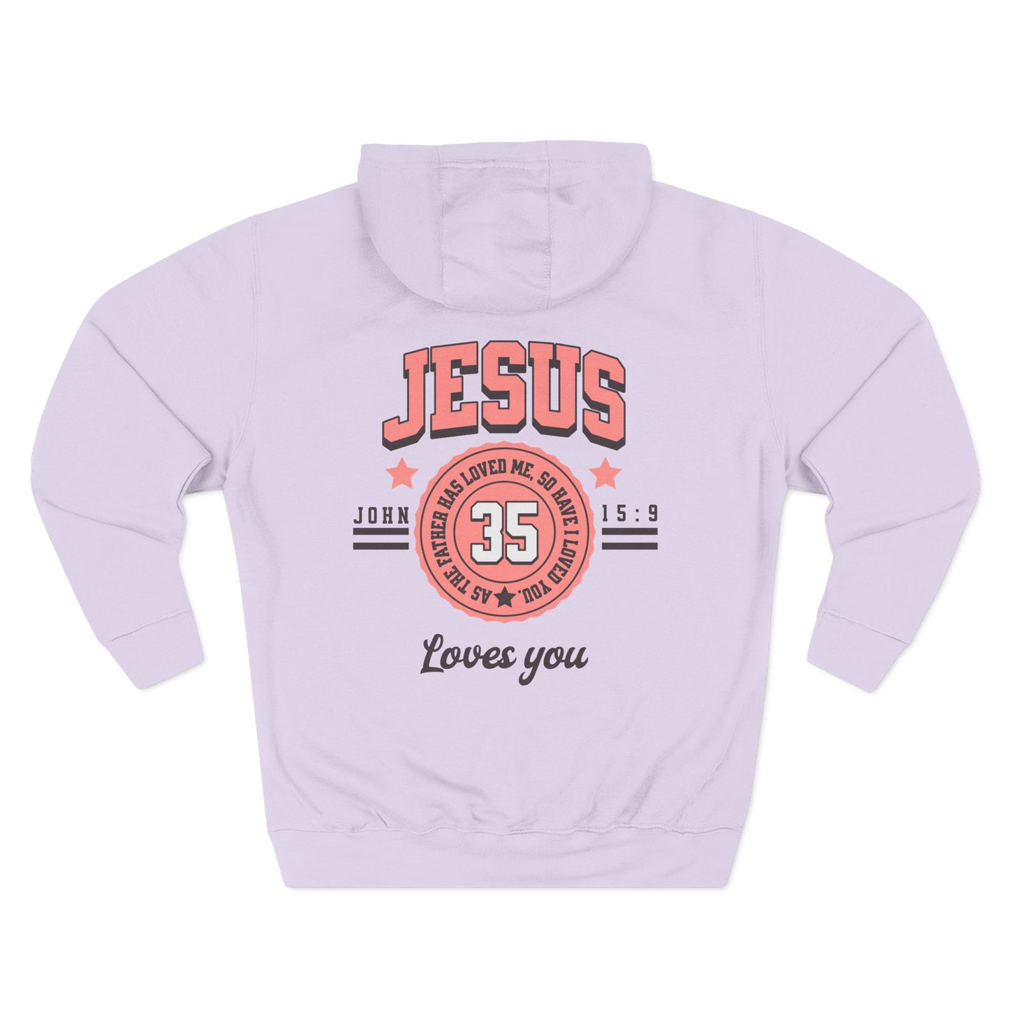 Womens Christian Hoodie Jesus Loves You (John 15:9 Homecoming Hoodie)