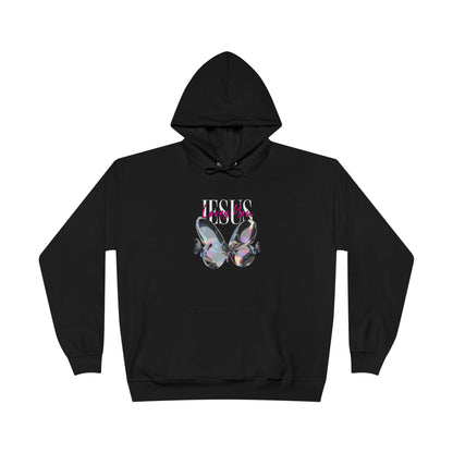 Jesus Loves You Hoodie | John 15:9 & John 13:34 Christian Butterfly Sweatshirt.