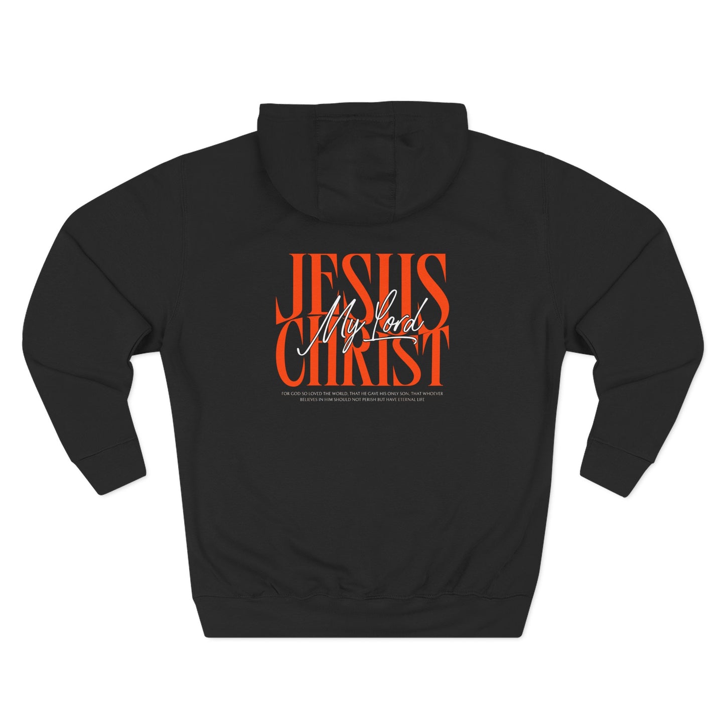 Jesus Christ Is My Lord Hoodie for Men | John 3:16 Christian Streetwear | Bold Faith Apparel | Unisex Premium Hoodie