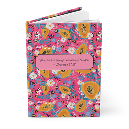 Inspirational Floral Hardcover Journal - Proverbs 31:28 | Thoughtful Gift for Moms and Women