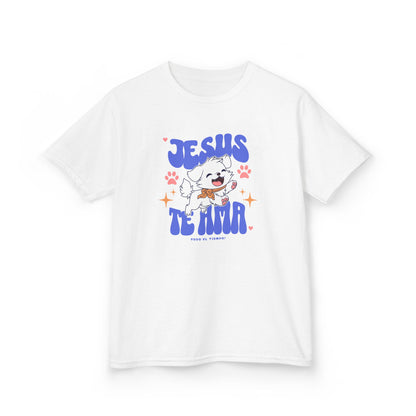 Jesus Te Ama Kids' Christian T-Shirt for Girls | Cute Kids T-Shirt | Boys Girls Apparel | Faith-Based Gift | Religious Children Clothing