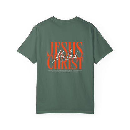 Jesus Christ Is My Lord Oversized T-Shirt | John 3:16 Christian Tee | Bold Faith Statement Shirt | Premium Garment-Dyed Cotton