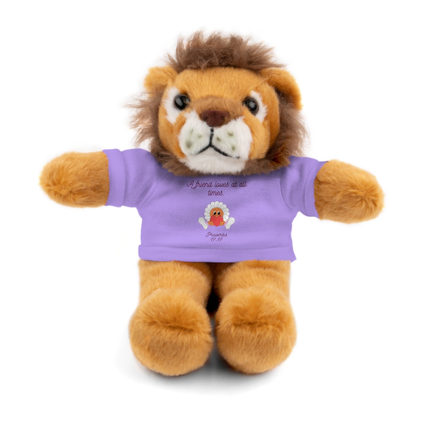 Christian Plushie – Proverbs 17:17 Friendship & Faith Gift Christian Stuffed Animal  Love Gift