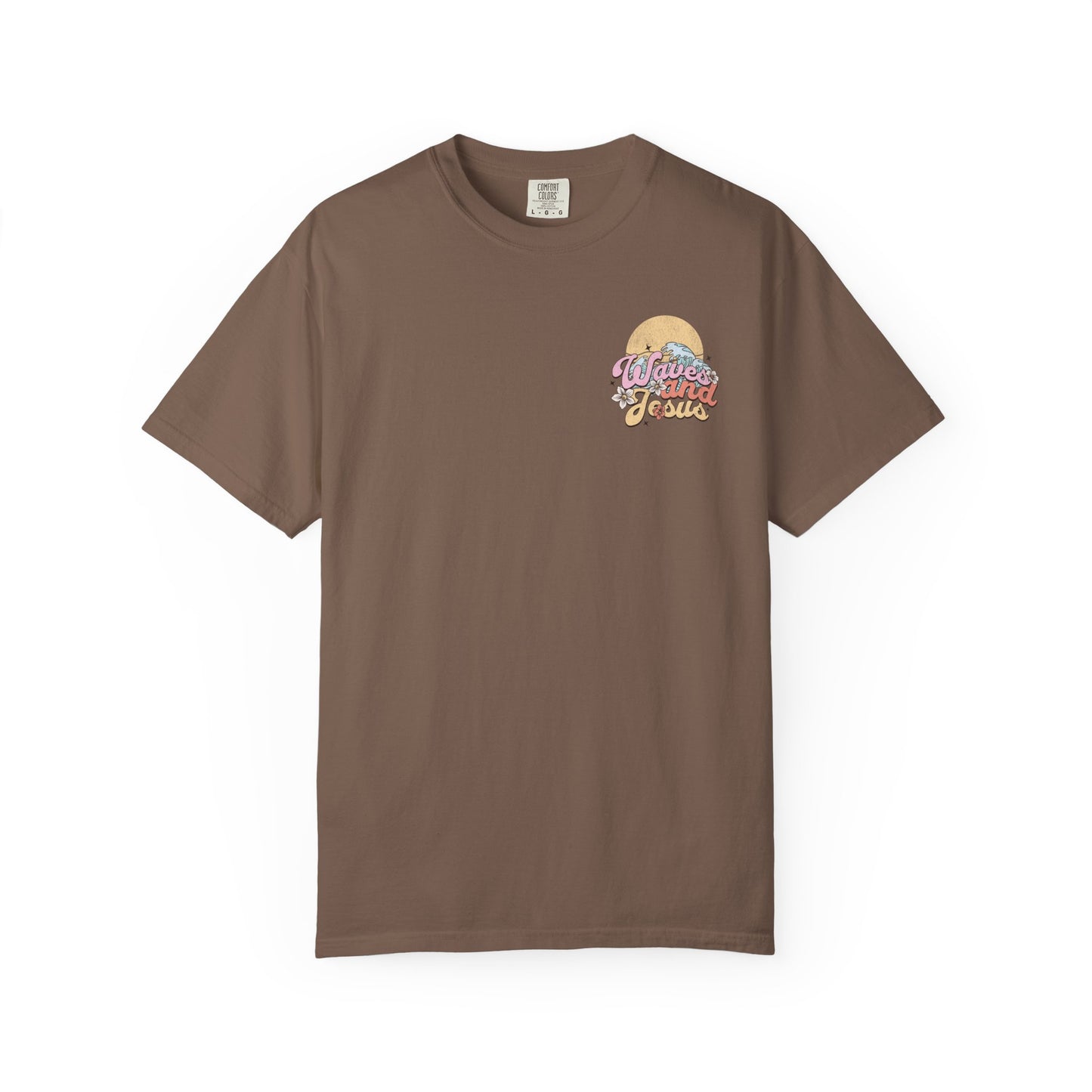 Women's Christian Beach Tee — Waves and Jesus | Vintage Retro